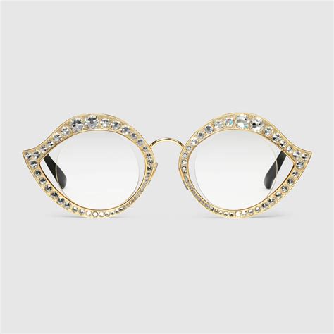 gucci oval sunglasses with crystals|gucci oversized round sunglasses.